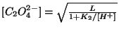 $[C_2O_4^{2-}]=\sqrt{\frac{L}{1+K_2/[H^+]}}$