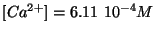 $[Ca^{2+}]=6.11 10^{-4} M$